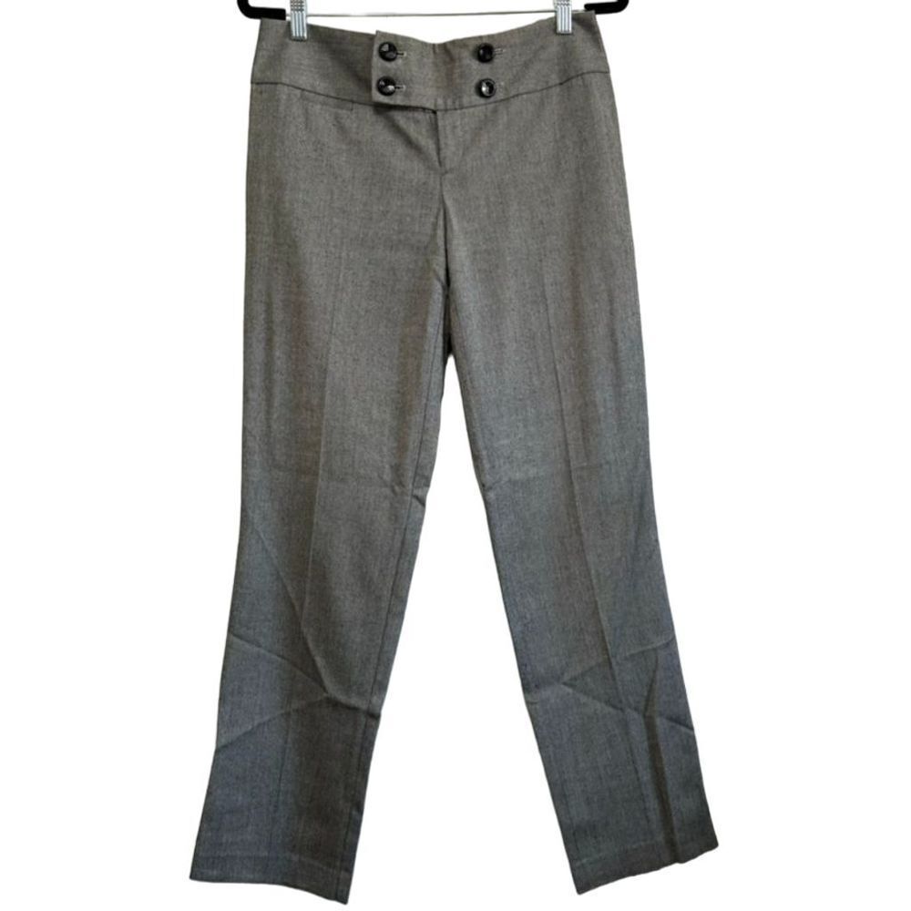 Ann Taylor Women's Gray Signature‎ Fit Dress Business Pants Size 4 Low Waist